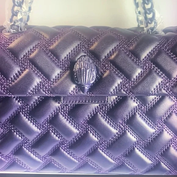 - KURT GEIGER LONDON KENSINGTON DRENCH LEATHER SHOULDER BAG - Picture 5 of 10